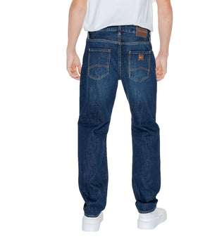 Armani Exchange Blue Cotton Skinny Jeans