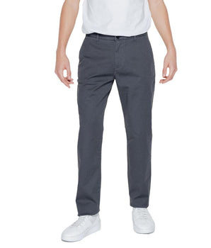 Armani Exchange Black Cotton Casual Pants
