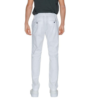 Armani Exchange White Cotton Casual Pants