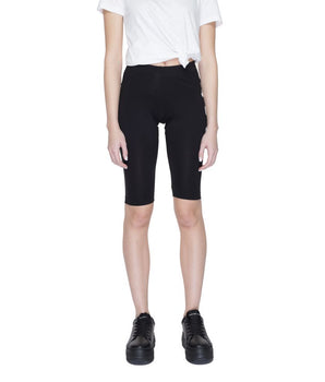 Icon Black Cotton Bermuda Shorts
