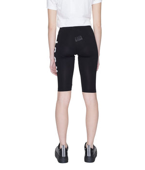 Icon Black Cotton Bermuda Shorts