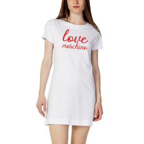 Pantalón corto de algodón blanco Love Moschino