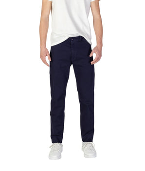 Hugo Boss Blue Cotton Skinny Pants