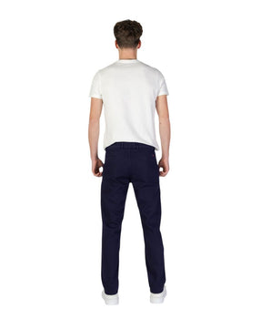 Hugo Boss Blue Cotton Skinny Pants