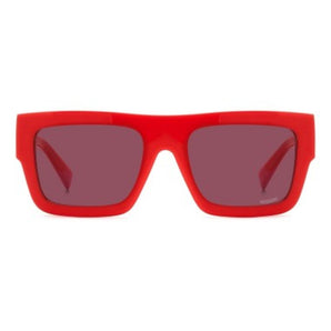 Missoni Red Plastic Sunglasses