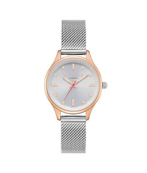Ted Baker Silver Stainless Steel Dress Watch
