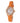 Folli Follie Orange Leather Dress Watch