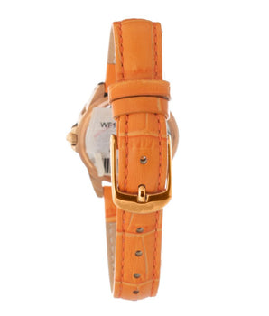 Folli Follie Orange Leather Dress Watch
