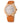 Folli Follie Orange Leather Dress Watch