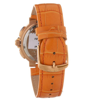 Folli Follie Orange Leather Dress Watch