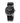 Folli Follie Black Leather Dress Watch