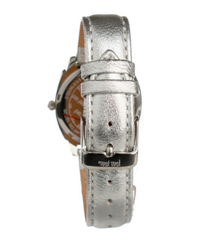 Folli Follie Gray Leather Dress Watch