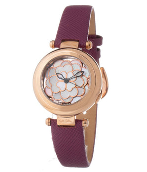 Folli Follie Purple Leather Dress Watch