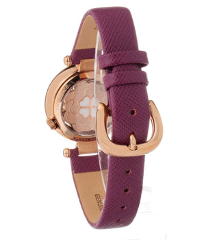 Folli Follie Purple Leather Dress Watch