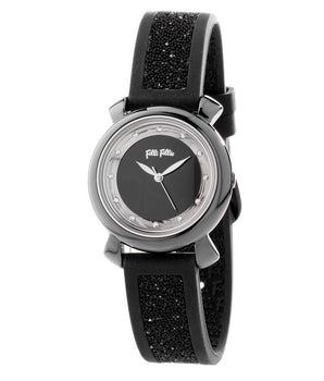Folli Follie Black Plastic Dress Watch