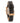 Folli Follie Black Leather Dress Watch