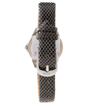 Folli Follie Gray Leather Dress Watch