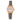 Folli Follie Gray Leather Dress Watch