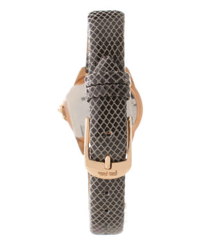 Folli Follie Gray Leather Dress Watch