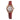 Folli Follie Red Leather Dress Watch