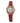 Folli Follie Red Leather Dress Watch