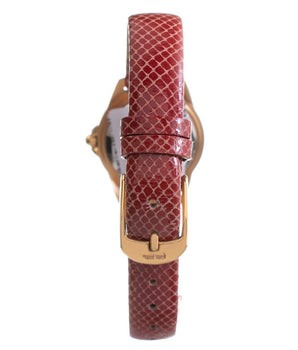 Folli Follie Red Leather Dress Watch