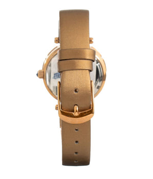 Folli Follie Brown Leather Dress Watch