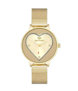 Juicy Couture Gold Stainless Steel Dress Watch