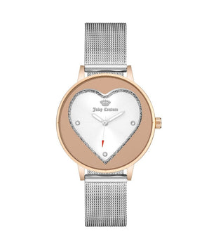 Juicy Couture Silver Stainless Steel Dress Watch