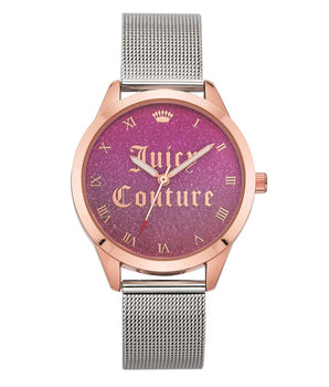 Juicy Couture Silver Stainless Steel Dress Watch