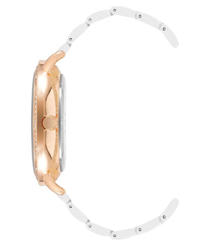 Juicy Couture White Metal Dress Watch