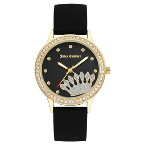 Juicy Couture Reloj de silicona negro