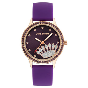 Reloj de silicona morado de Juicy Couture