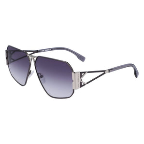 Gafas de sol de metal gris Karl Lagerfeld