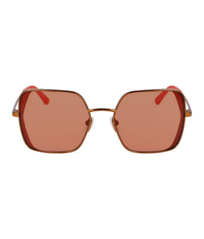 Karl Lagerfeld Orange Metal Sunglasses