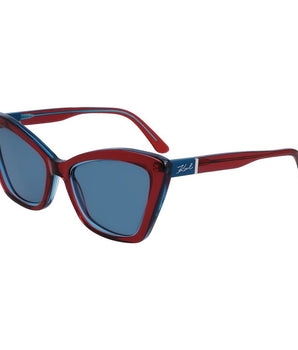 Karl Lagerfeld red acetate sunglasses