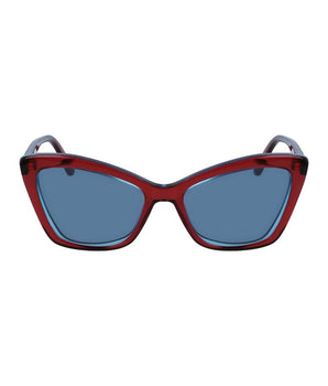 Karl Lagerfeld red acetate sunglasses