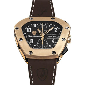 Reloj Lamborghini de cuero negro