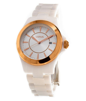 Lorus White Plastic Dress Watch