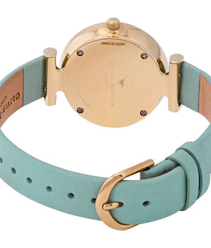 Olivia Burton Green Artificial Leather Dress Watch