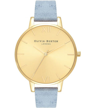 Olivia Burton Blue Artificial Leather Dress Watch