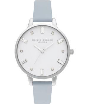 Olivia Burton Blue Artificial Leather Dress Watch