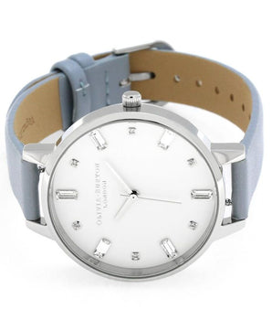 Olivia Burton Blue Artificial Leather Dress Watch