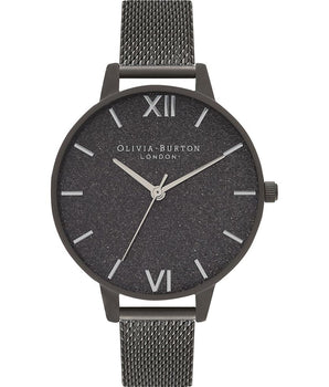 Olivia Burton Black Stainless Steel Dress Watch