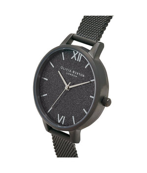 Olivia Burton Black Stainless Steel Dress Watch