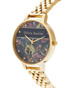 Olivia Burton Gold Stainless Steel Dress Watch