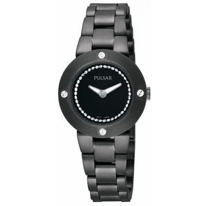 Reloj Pulsar de acero inoxidable negro