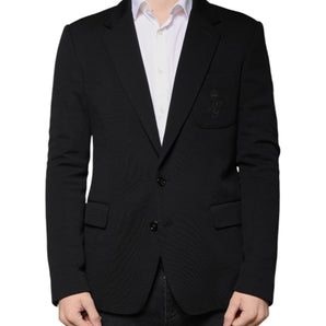 Dolce & Gabbana Black Wool Single Breasted Formal Blazer
