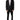 Dolce & Gabbana Black Wool Single Breasted Formal Suit