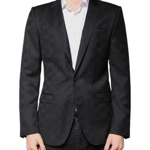 Dolce & Gabbana Black Wool Single Breasted Formal Blazer
